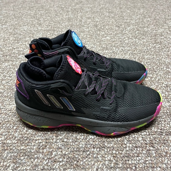 NEW Damian Lillard Big Mood Emoji Rainbow Adidas Basketball Shoes - Men\'s Size 9 main image 6
